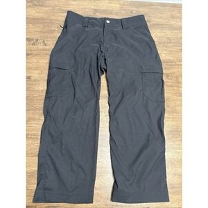 Duluth Pants Women's 8 Black Dry on the Fly Capris Cargo Nylon Hiking Outdoor